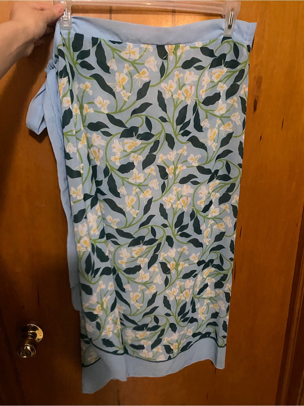 NWT- Floral Ruffle Matching Wrap - Picture 8 of 11